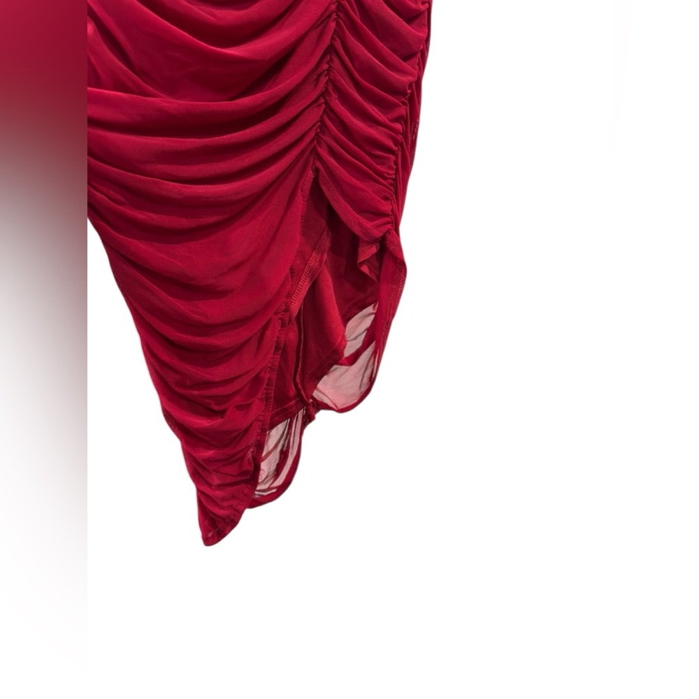 Windsor Red Ruched‎ Dress - Picture 2 of 6